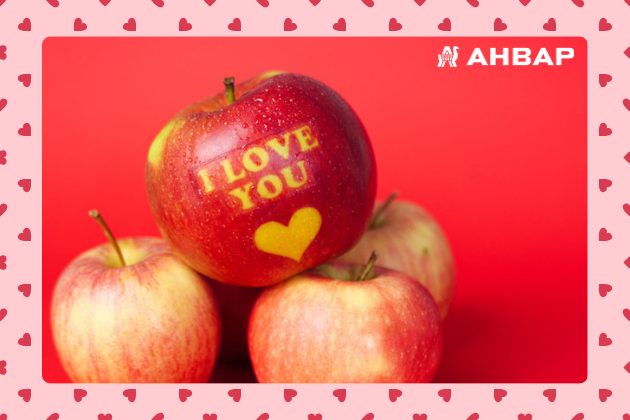 Яблоки «I love you» — подарок для любящих сердец от сети «АНВАР»