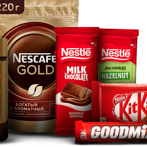 «Nescafe» / «Nestle» / «GoodMix» / «KitKat» 