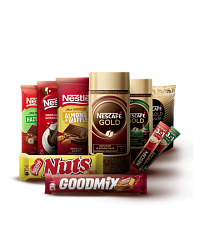 Шоколад «Nestle» / Кофе «Nescafe» / Батончик «GoodMix» / «Nuts» 