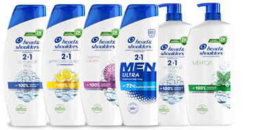 Шампунь Head&shoulders / Шампунь-бальзам Head&shoulders 2в1