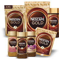 Кофе Nescafe Gold 95г, 130г, 190г, 220г, 320г